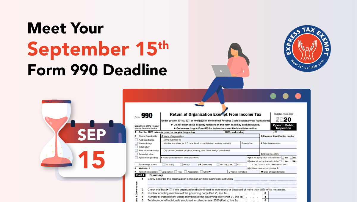 Meet Your September 15th Form 990 Deadline With ExpressTaxExempt