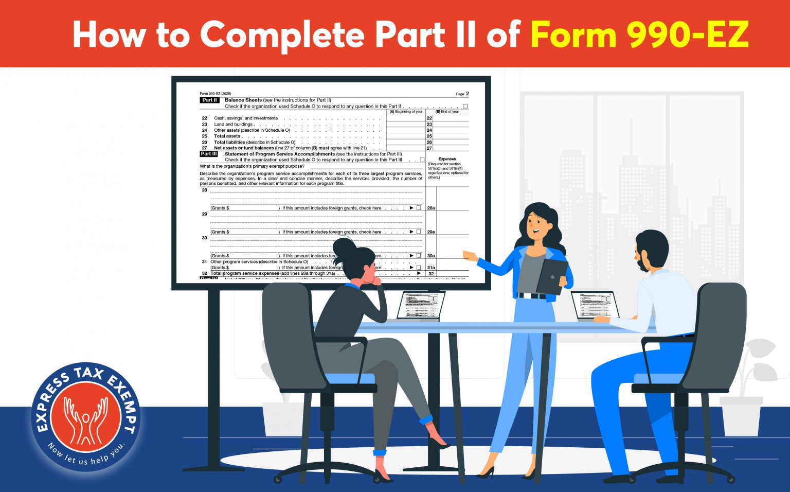 How To Complete Part II Of Form 990-EZ