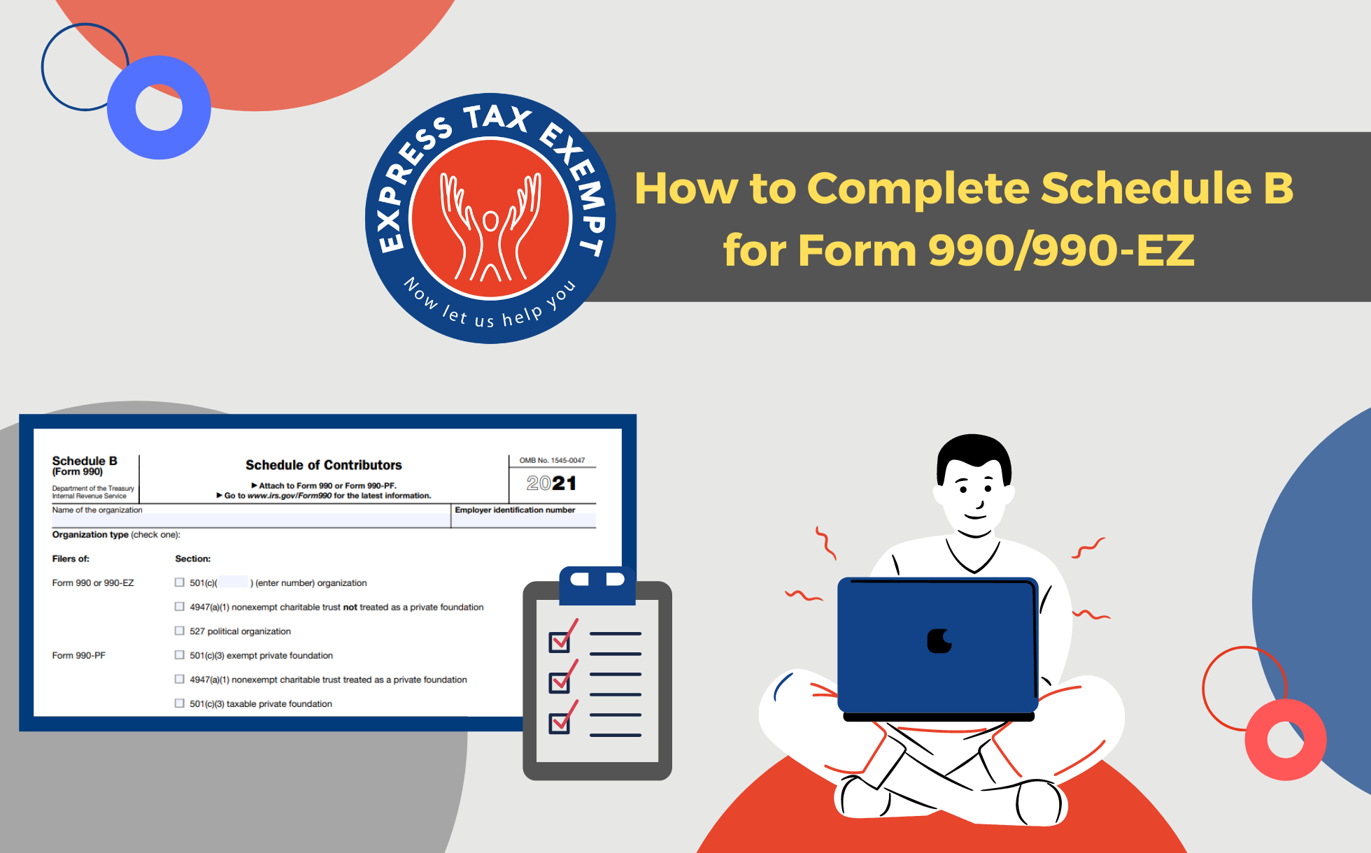 How to Complete Schedule B for Form 990/990-EZ